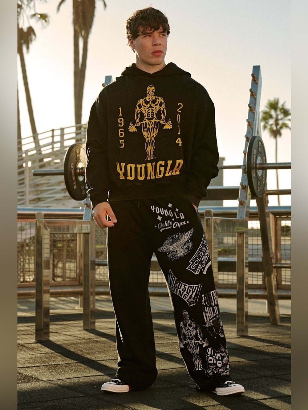 YOUNGLA 2142 Golds Gym Evolution Sweats